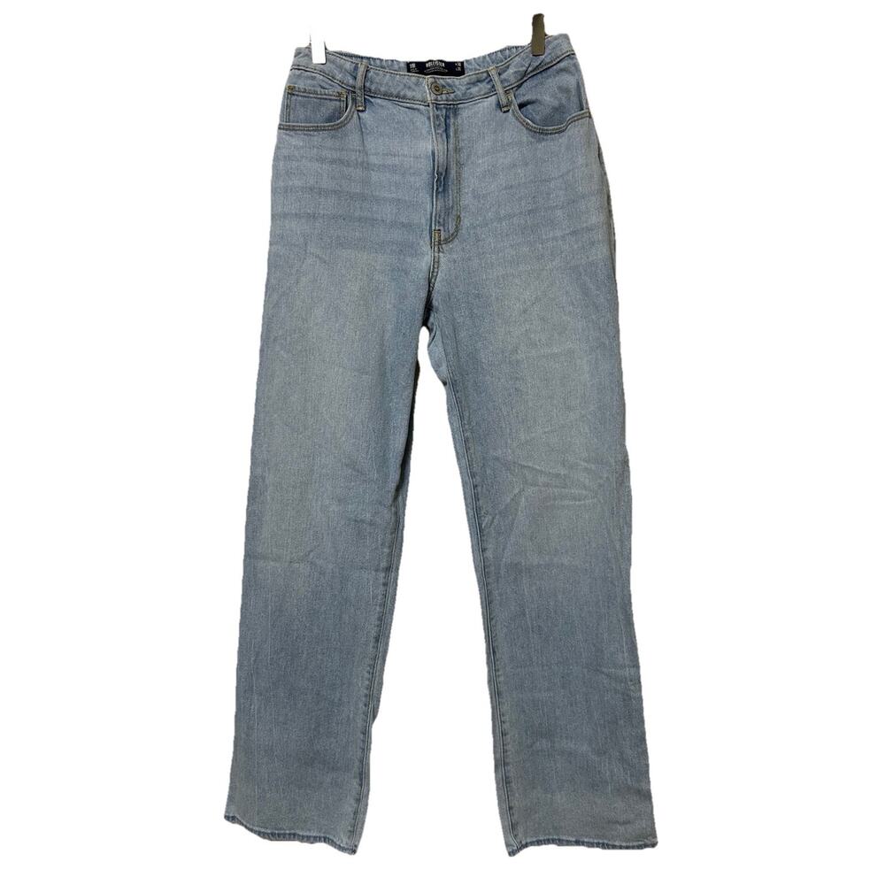 Hollister high rise dad jeans women’s Size 11R (30w) Light Wash Denim Y2K Style